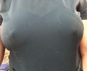 Her nipples dominate even under scrubs, tee-shirt, and bra. from even sex xxxxxx com india cine bra boudi