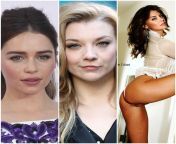 WYR see natalie dormer and Emilia Clarke fuck Lauren cohan with strapon no mercy or just see Lauren cohan ride natalie dormer and suck her strapon? from strapon music