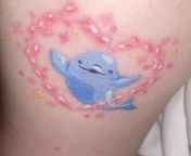 HELP Just got a new tattoo 2 days ago. Is this patching normal? Some parts got washed out but some parts of the goo-ey parts just stays and I dont wanna peel em from parts jpg