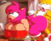 Tails pounding Amy from tails x amy assjob