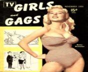 TV Girls &amp; Gags cover art, vol.2, no.3 1955 from nif tv girls