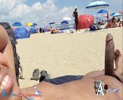 Showing off my cock to the beach crowd nude beach erection from public beach girl nude