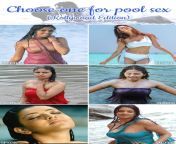 These damsels are wet and horny, who would you join for a steamy pool sex session ? from horny mallu couple steamy home sex session leaked