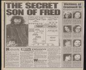 Sharing an image of a 1995 Daily Mirror article with quotes from Margaret McAvoy, who speaks out in her own words despite being listed as a suspected victim of Fred West on Wikipedia and across the Internet. &#124; ImageReach PLC. Images created courte from tarzen movi 1995