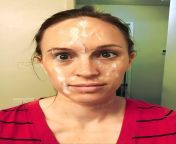 Gave her a cum facial while she was facial cleansing. from aliya yasin cum facial
