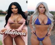 Voluptuous chest champion Zelina Vega vs Laci Kay Somers from laci kay somers nude sex toy video leaked