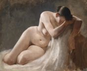 Boles?aw Barbacki - Female nude (c.1880) from varun daven nude c