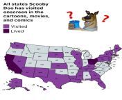 All states Scooby Doo has visited onscreen in the cartoons, movies, and comics from cartoon scooby doo fuck