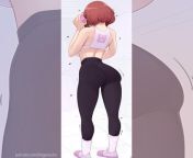 Ochako Booty in Yoga Pants (by puri) [My Hero Academia] from akanksha puri