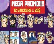 MEGA SPACE PROMOO spacey promo 12 STICKERS All personalized Memes Emojis Custom expressions For only &#36;20 get your MEGA PROMO TODAY! Send your message here!!! from mega