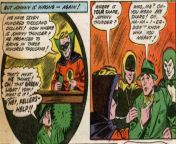 Green Lantern is here to colect Johnny...now where are our &#36;300,000? The Specter and the Hourman are getting anxious. [All Star Comics #7, Oct 1941, Pg 64] from all indian six jungley mba video pg freeual