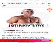 Johnny sins coming to sexpo perth from johnny sins penis
