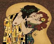 The Kiss of Sappho - by me/MxPvtrx. Sapphic paraphrase of Gustav Klimt&#39;s &#34;The Kiss&#34; from mari sappho