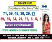 Number Series Tricks For Competitive Exams ? Number Series For Competitive Exams In Telugu ? Number from pink sary aunty sex in telugu