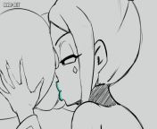 Kissing from biting kissing
