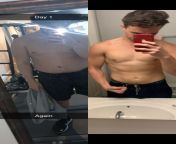 [NSFW] M,23,60 [245 &amp;gt; 185 =60lbs] May 1st, 2020 to May 1st, 2021. Quarantine had me down bad but I finally did something about it. The progress didnt hit me until snap showed me the left picture this morning. from lajme qsut 21 rasteve may 27 2020