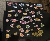 Just added lots of stickers to my computer while daddy played video games ? from 18 games