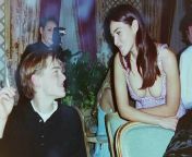 Young Leonardo DiCaprio with Monica Bellucci. 1995 from leonardo dicaprio young