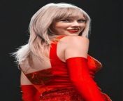 Taylor Swift... Sexy girl in red from taylor swift strips naked in home
