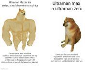 Ultraman Max comparison meme from ultraman taro