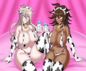 You boys want white milk or chocolate milk? Me and my friend are willing to supply~ from white milk