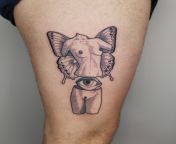 Butterfly nude by Nick Whybrow at The Good Fight, London, England from kumtaz nude by