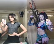 Widowmaker cosplay transformation [self] from eyefakes nude fakeailor nude cosplay