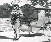 Cart ponygirl illustration from 1946 from 华乐棋牌安卓版→→1946 cc←←华乐棋牌安卓版 kvqi