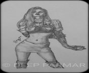 pencil sketch Jessie from Pokemon ? from bharat mata pencil sketch drawing