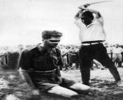 The execution of 27 year old Australian Sgt Leonard Siffleet by Japanese forces in Papua New Guinea, 1943. from papua jogja