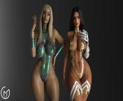 Indian Goddesses Rampart &amp; Symmetra (GM Studios/Ghost GM) from indian sex 15