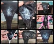Black Friday seems like a great day to celebrate my sticky black panties 🖤 [OC] Only lady cum in these! from sxs vdio xØ³xxussy sex black lady