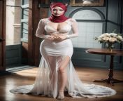 Wedding with Hijab Catgirl AI from cewek gendut hijab jilbab pamer memek