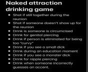 Naked attraction drinking game from naked attraction episode