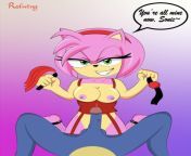 Very new to drawing nsfw but I hope you all like my take on a dominant Amy Rose! (Amy Rose) (Sonic) [art by me] from amy rose nude mastrubating