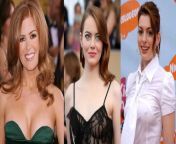 Isla Fisher, Emma Stone, Anne Hathaway. Right before they head down the red carpet with no time to clean up. 1.) Makeup ruining face fuck and cum in throat. 2.) Titty fuck and finish on her chest. 3.) Quickie in the limo and you cum up her ass. from alisia mayer fuck and cum