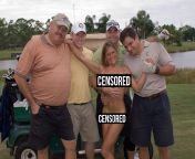 Heads of the internal affairs unit for Palm Beach posing with a naked prostitute at a cocaine fueled party. The sheriff responded to this photo by having a SWAT team illegally raid the home of the person who leaked it; the leaker ended up fleeing the coun from naked prostitute exposed
