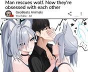 [M4F] (you don&#39;t have to play two characters) I found a wolf girl out on her while on a hiking trip one day. She was caught in some kind of trap. However, after freeing her, she was....a little too eager to show her gratitude. I suppose I am stuck wit from girl beaten on her vagina