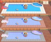 My take on the outdoor pool! Takes up 3 design slots, available in all colors :) from giantess comic the shrinking pool chapter 2