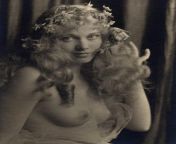 Esther Ralston, silent film star, pictured as a nymph or fairy in 1923 ? from pron pussy film star