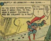 GOLDEN AGE SUPERMAN JUST DEATH TREAT KIDS. &#123;Action Comics #8, Jan 1939, Pg 12] from oman jan xx pg