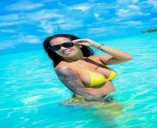 Just a 43 yo MILF being wild in the real blue water from mumaith khan real blue film