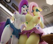 School girl rarity and fluttershy (Hooves-Art) from china porn video 89 comes school girl lesbian