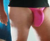 Anybody like to see me wearing this thong out on the beach and at the swimming pool? from kamilla from felicity fey and kamilla on swimming pool from felicity and kamila lesbian shower from shower hiddencam from shower voyeur from voyeur camera
