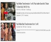 These Paul Walker &#34;transformation&#34; video thumbnails from 20201 wasmo somali maca