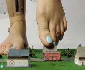 Giantess FootyQueen Destroys Your Tiny House ? from giantess livestream