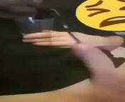 [50/50] Family Barbecue with dad back from war (SFW) &#124; Man sucks the piss out of his dick with a straw (NSFW) from man sucks woman