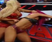 Charlotte and Dana Brooke beatdown Sasha Banks from dana brooke pussy