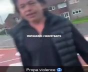 Man attacks a woman with a knife in the UK from a woman holding a penis in the back with soft clothes
