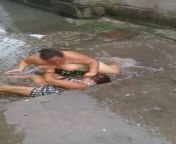 Women fighting in puddle from women fighting exposing nudity